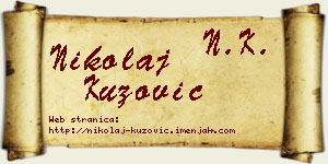 Nikolaj Kuzović vizit kartica